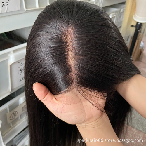 Brazilian Virgin Remy Hair Lace Wigs Pre-Plucked 13X4 150% Density Deep T Part Transparent Lace Frontal Human Hair Wigs